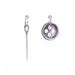 boucles d'oreilles bouton et aiguille 53 euros