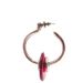 boucles d'oreilles créoles rouges 36 euros