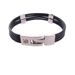 bracelet en cuir et metal argente 43 euros