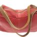 Sac alexandra cuir rouge dessus