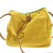 Sac laura cuir daim jaune profil