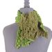 écharpe scruch 2 couleurs kiwi lichen