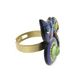 bague chat violet