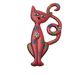 Broche chat rouge