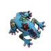 broche grenouille bleue