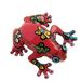 broche grenouille rouge