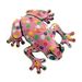 broche grenouille rose