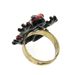 bague grenouille rouge 