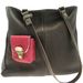 Sac baby cerise cuir marron