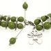 Collier 1000 pattes vert fermoir