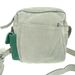 Sac petit vert et gris ouvert