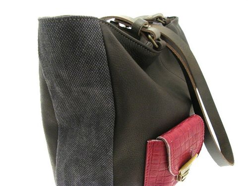 Sac baby cerise marron 