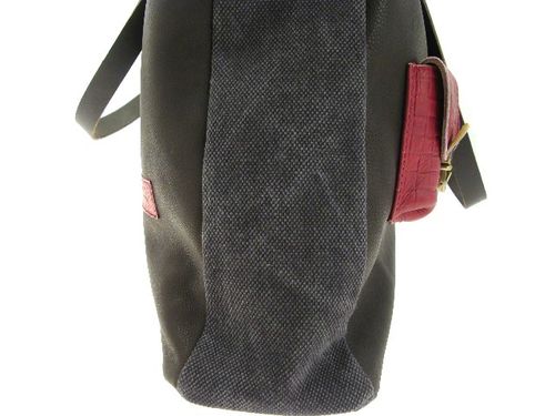 Sac baby cerise marron profil