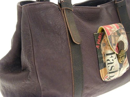 Sac chouette prune profil