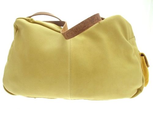 Sac alexandra cuir jaune verso