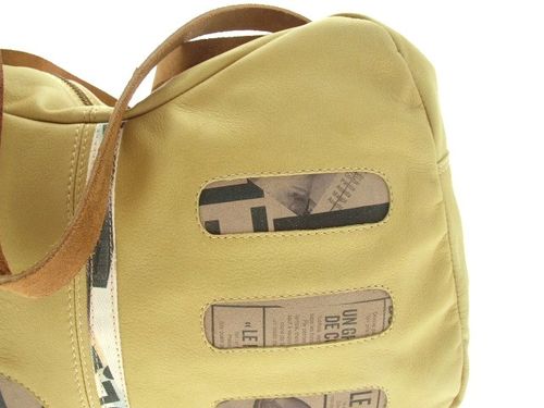 Sac alexandra cuir jaune 