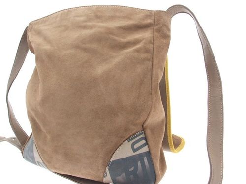 Sac elena cuir camel ouvert