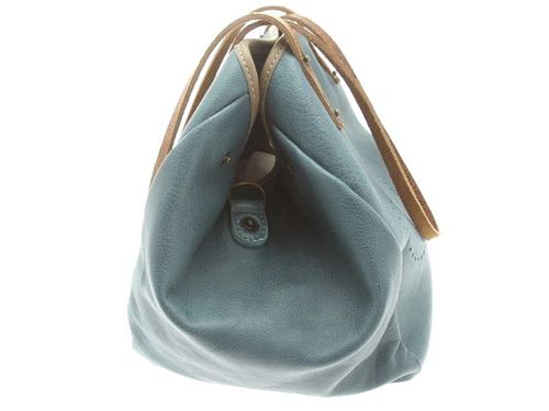 Sac laura cuir bleu