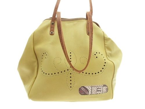 Sac laura cuir jaune 