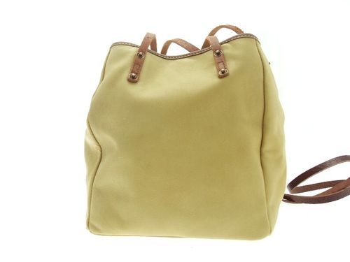 Sac laura cuir jaune verso