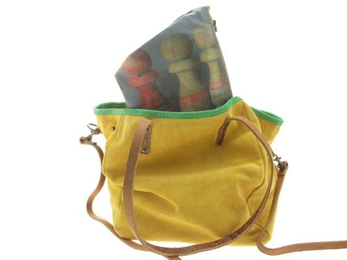 Sac laura daim jaune 