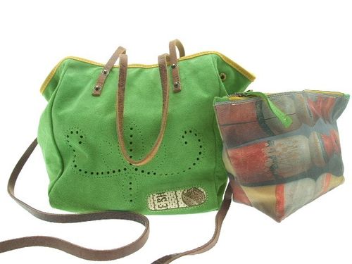 Sac laura daim vert 