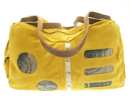 Sac lexandra cuir jaune face