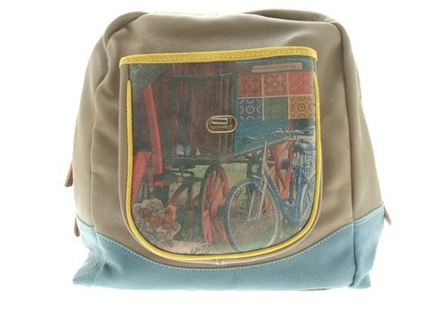 Sac pin bleu ouvert