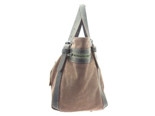 sac BB antoinette nubuck taupe profil