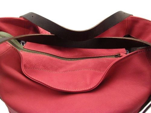 Sac BB antoinette rouge zip