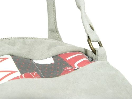 Sac bouboule gris détail 