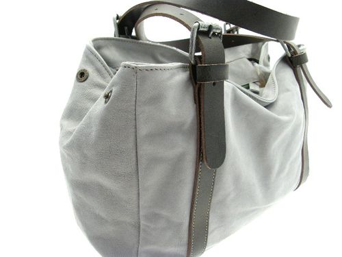 Sac new chouette gris ouvert profil