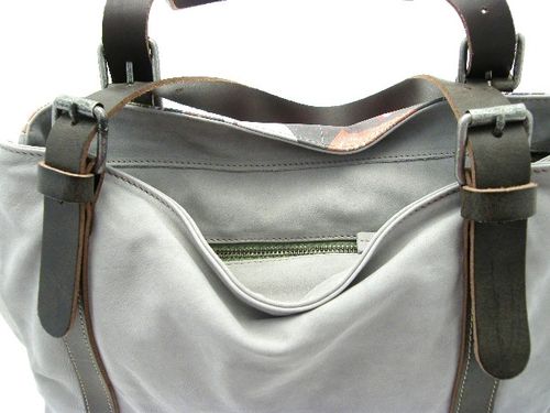 Sac new chouette gris poignées