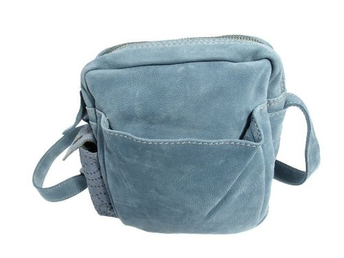 Sac petit bleu face rabat ouvert