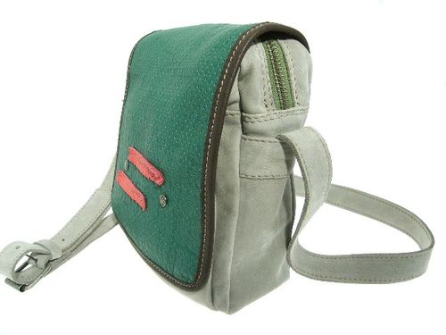 Sac petit vert et gris profil