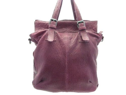 Sac yfan cuir prune verso