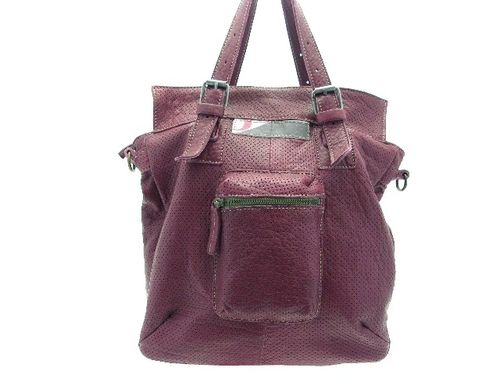 Sac yfan cuir prune 247,50 euros