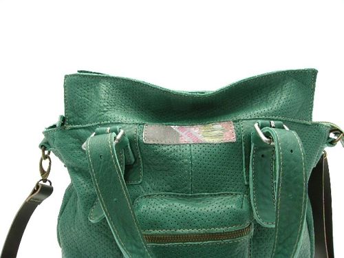 Sac yfan cuir vert 