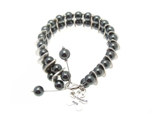 Bacelet 1000 pattes hematite 72 euros