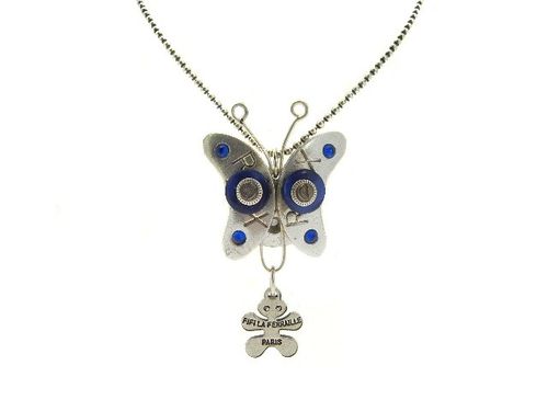 Collier argus bleu 78 euros