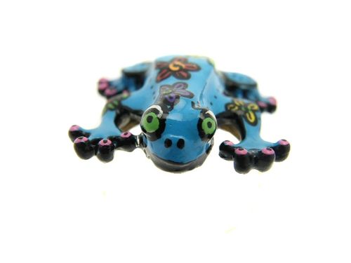 bague grenouille bleue 