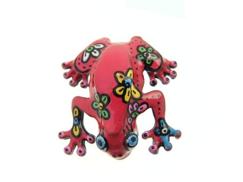 broche grenouille rouge 33 euros