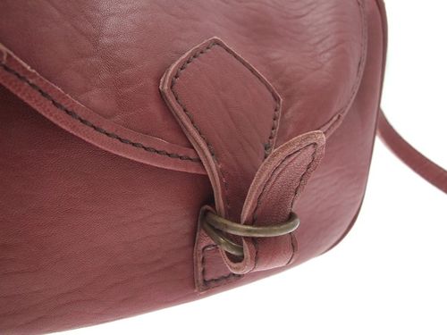 Sac fulvio bordeaux patte fermoir